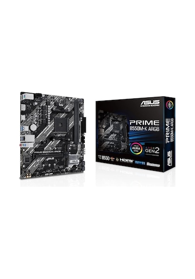 Asus Prime B550m-k Argb 5100mhz Oc Ddr4 Soket Am4 M.2 Hdmı Matx Anakart