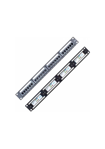 POWERMASTER PM-12231 24 PORT UTP CAT6 PATCH PANEL * S-LINK SL-P624