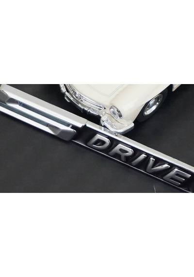 Bmw S Drive Krom Metal Bagaj Logo 3M 3D