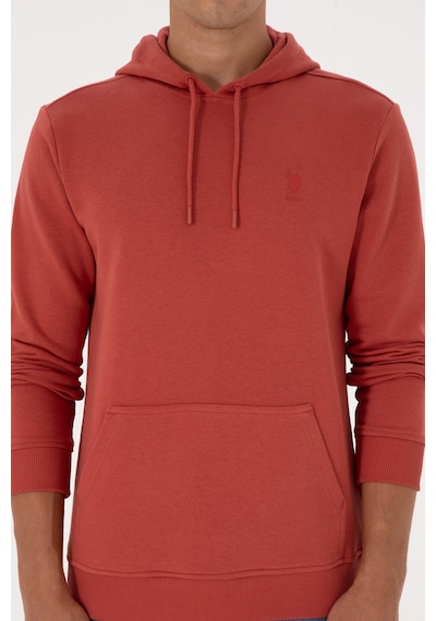 U.S. Polo Assn. Erkek Gül Kurusu Basic Sweatshirt 50313720-VR026
