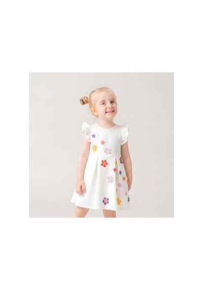 Ketbaby Kız Çocuk Pileli 3 Boyutlu Çiçekli Özel Gün Abiye Elbise - Garden Beyaz Çiçekli Beyaz Çiçekli Ketbaby Kız Çocuk Pileli 3 Boyutlu Çiçekli Özel Gün Abiye Elbise - Garden Beyaz Çiçekli Beyaz Çiçekli