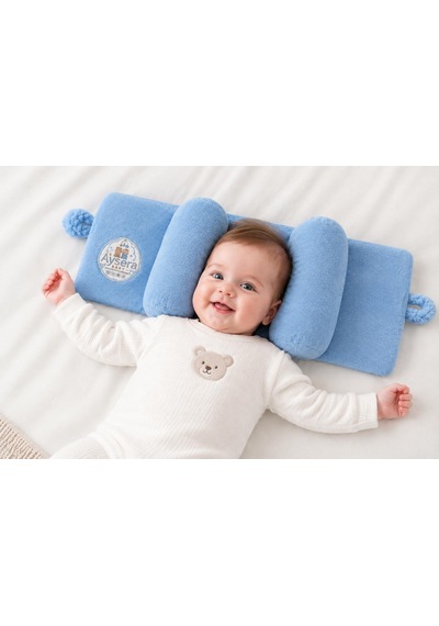 Ortapedik Bebe Yastığı Açık Mavi