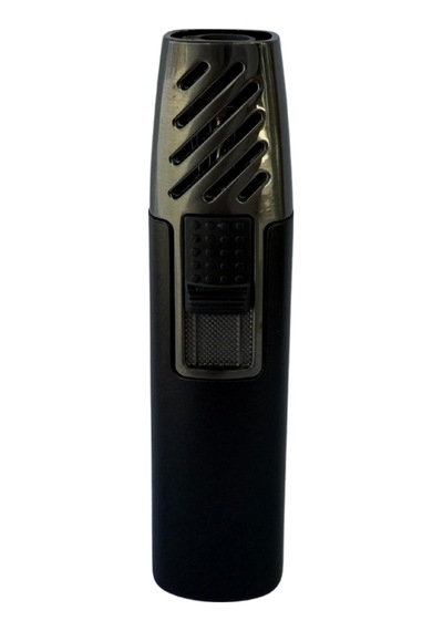 Premiumquality Siyah-gunmetal Tek Torch Pürmüz Metal Puro Çakmağı