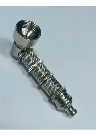 MetalikGri Full Metal Tırtıklı Pipo //7cm-11parça