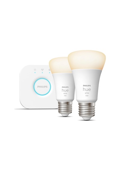Philips HueW 9.5-75W Beyaz Akıllı Başlangıç Seti 2'li E27