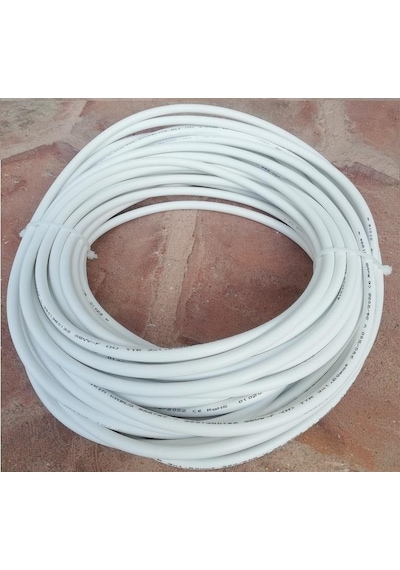 Birikim 3x1.5 Tam Bakır Ttr Kablo 10 Metre Beyaz