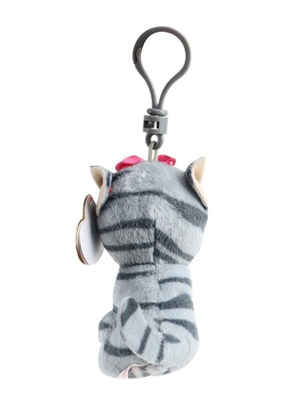 Ty Beanie Boos Peluş Kedi Anahtarlık Kiki Gri