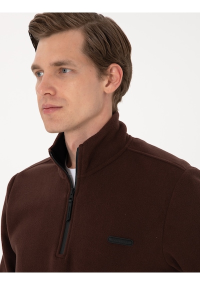 Pierre Cardin Erkek Kahverengi Sweatshirt 50314056-vr029 Kahverengi