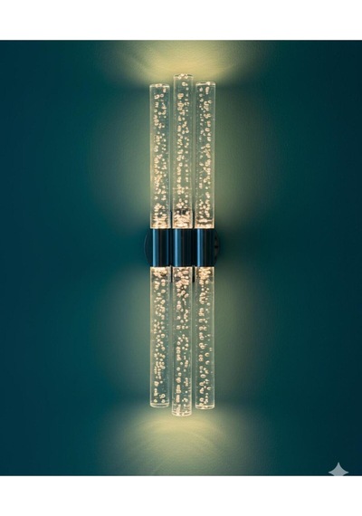 Bubbleflux Trio Large 51 Cm Modern Tasarım Led Aplik - Duvar Lambası - Antrasit Gri - Elektrikli - Rgb Kumandalı Antrasit Rgb Elektrikli Kumandalı