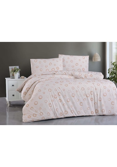 Menderes Home Cotton Collection Ranforce Çift Kişilik Nevresim Seti N. Sandy Renkli