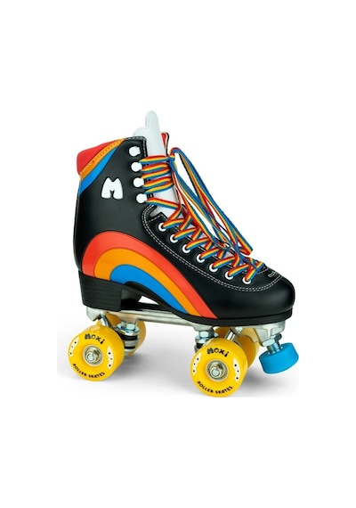 Moxi Rainbow Rider Black Quad Paten