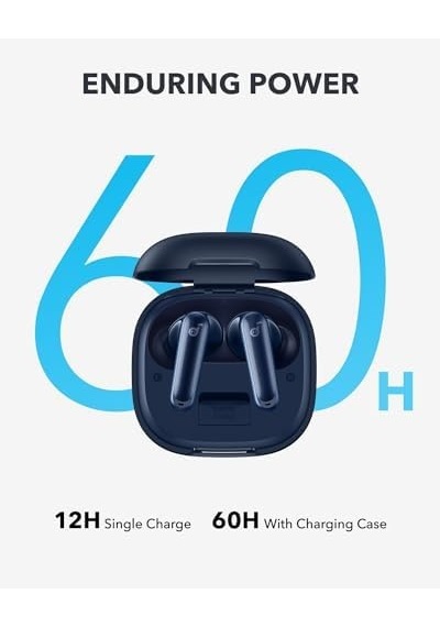Soundcore By , P40i Kablosuz Kulaklık, Ortam Gürültüsüne Uyumlu Anc, Güçlü Bas, 60 Saat Çalma Süresi, 2'si 1 Arada Kılıf Ve Telefon Standı, Ipx5, Kablosuz Şarj, Bluetooth 5.3, Lacivert