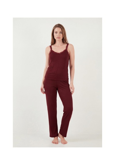 Lela Bayan Pijama Takımı 65770822 Bordo