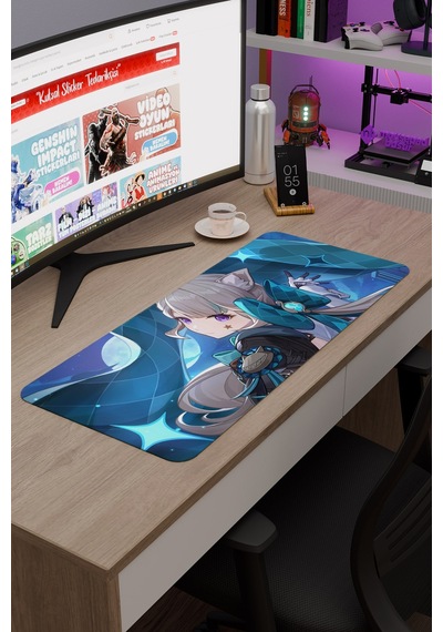 Lynette Genshin Impact Anime Oyuncu V4 - 70x30 Xl Gaming Mouse Pad Fare Altlığı