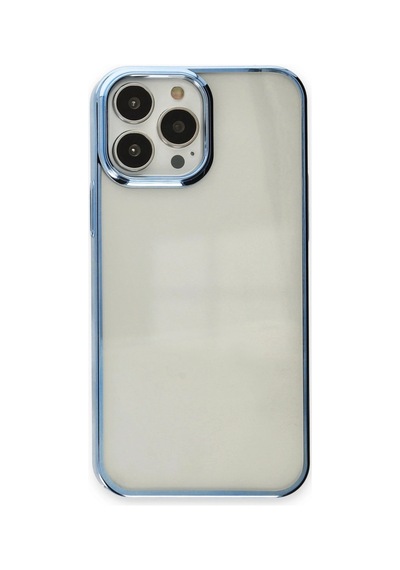 Apple iPhone Uyumlu 14 Pro Max Kılıf Element Silikon - Sky Blue -
