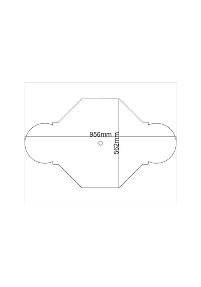 Motifpiyer Lamba Tavan Göbeği-44-55x95cm-sekizgen-2adet