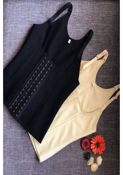 Mistirik Trigoso Model 4 Kademeli Askılı Latex Sıkılaştırıcı Ve Toparlayıcı Bel Eğitmeni Siyah Renk Siyah