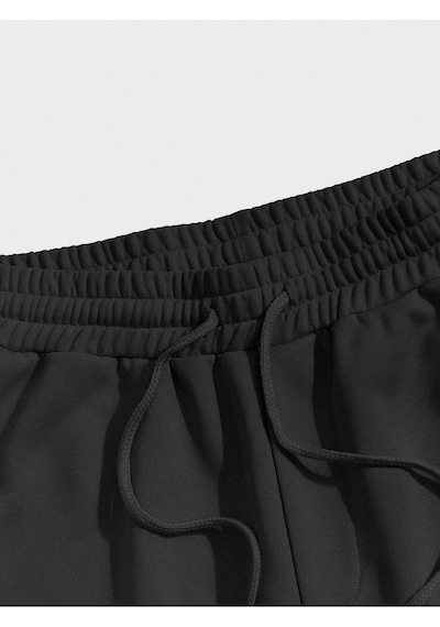 Bay Brooklyn Just Take Act Baskılı Sportif Unisex Bermuda Siyah