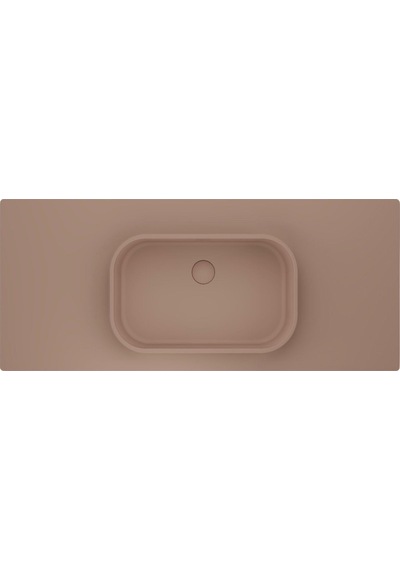 Real Stone Pure Etajerli 70x50 Pudra Granit Banyo Lavabosu Çok Renkli