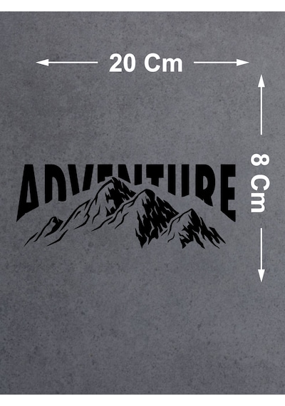 Macera Dağ Adventure Sticker - 4x4 Off Road Avcı Kamp Sticker - 00233 20x8 Cm