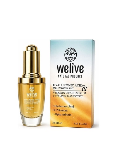 Welive Hyaluronic Acid & Vitamin C Serum 30 Ml Nemlendirici, Aydınlatıcı & Anti-aging Yüz Serumu