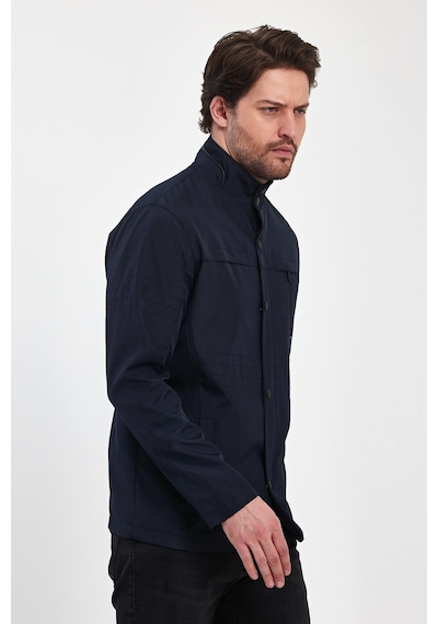 Sivaist Erkek Lacivert Regular Uzun Mevsimlik Pamuk Polyester Karışımlı Safari Mont - Lacivert Sivaist Erkek Lacivert Regular Uzun Mevsimlik Pamuk Polyester Karışımlı Safari Mont - Lacivert