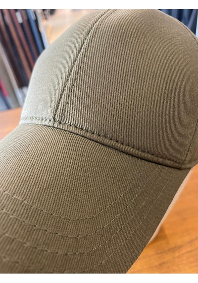 Hamze Düz Basic Pamuklu Unisex Cap Şapka Haki