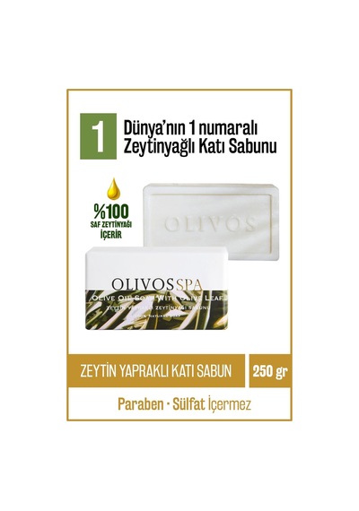 %100 Doğal Spa Serisi Zeytin Yaprağı Ve Zeytinyağı Katı Sabun El Saf Sabun - Zeytinyağı