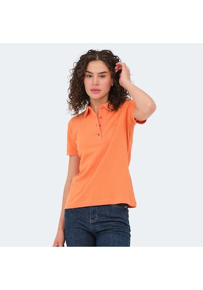 Slazenger VERA I Kadın Polo Yaka Turuncu Tişört