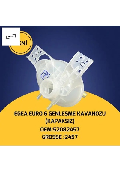 Radyatör Ek Su Deposu Genleşme Kavanozu Kapaksız Üstden Çift Çıkış Egea 1.3 1.6mjet Euro 6 Grosse 52082457