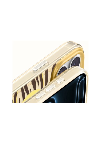 İphone 17 Pro Max Uyumlu Kılıf M-safe Şarj Özellikli Zore Paris Veyro Tpu Kapak Gold