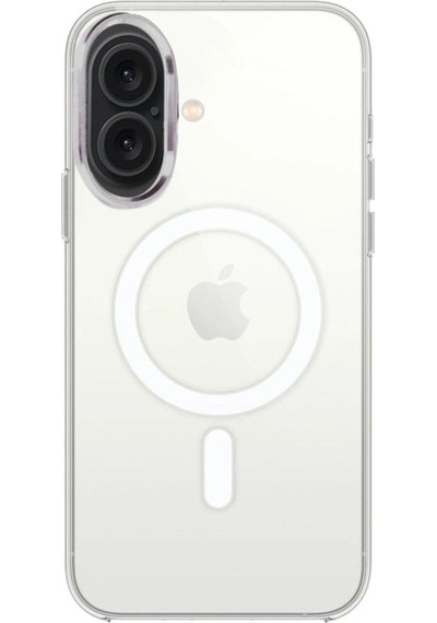 Apple İphone 16 Plus Kılıf Pc Real Magsafe Kapak - Şeffaf Çok Renkli