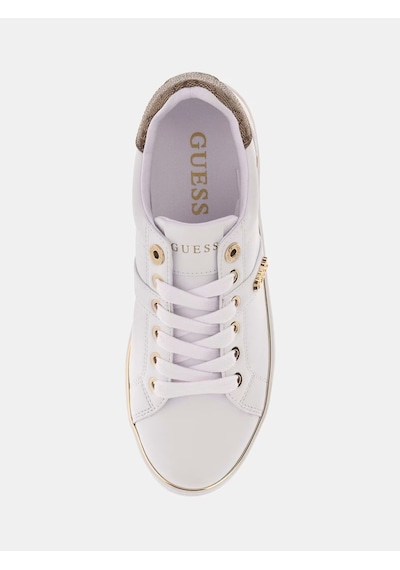 Guess Britz 4g Logolu Kadın Sneaker Ayakkabı Flfbtzele12 Beyaz