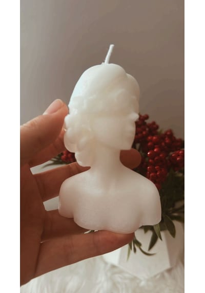 Bernami Mumluk Şamdanpinterest Hediyelik Kokulu Maskeli Kız Mum Diğer