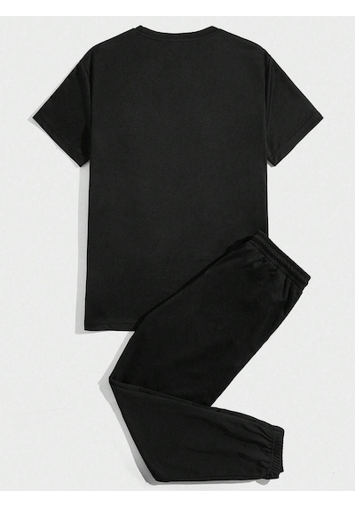 X Change T-shirt Eşofman Altı Jogger - Siyah Baskılı Alt Üst Eşofman Takım Oversize Bisiklet Yaka Siyah X Change T-shirt Eşofman Altı Jogger - Siyah Baskılı Alt Üst Eşofman Takım Oversize Bisiklet Yaka Siyah