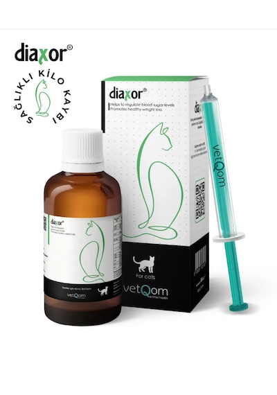 Vetqom Diaxor Kedi İçin İshal Kesici, Gastrointestinal Koruyucu & Bağırsak Florası Takviyesi