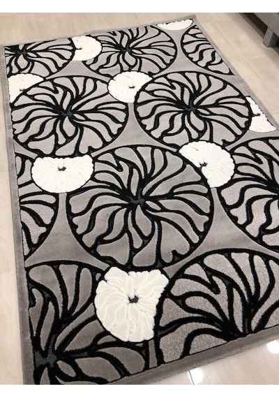 Kaşmir Halı Jade 165X250 Z 002-02 Gri Beyaz 4 M2 Halı !