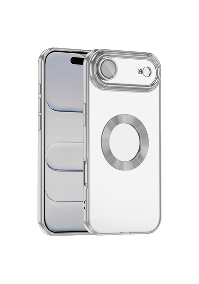 Apple iPhone Uyumlu 17 Air Kılıf Kamera Lens Korumalı Logo Gösteren İnce Hafif Pazarplus Turuncu