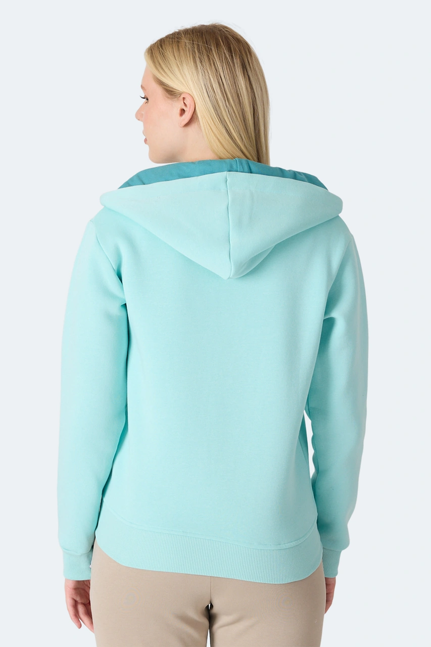 Slazenger Mılıo I Kadın Turkuaz Sweatshirt Turkuaz