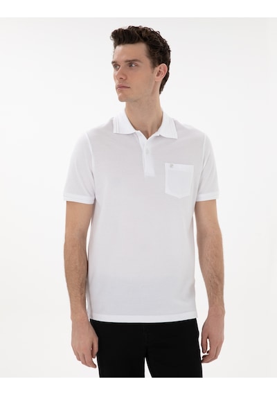 Pierre Cardin Erkek Beyaz Tişört Basic 50306552-vr013 Beyaz