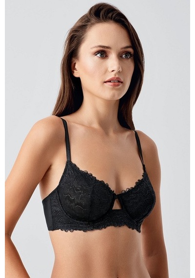 New Bra 33/34-8380 Telsiz Desteksiz Sütyen siyah