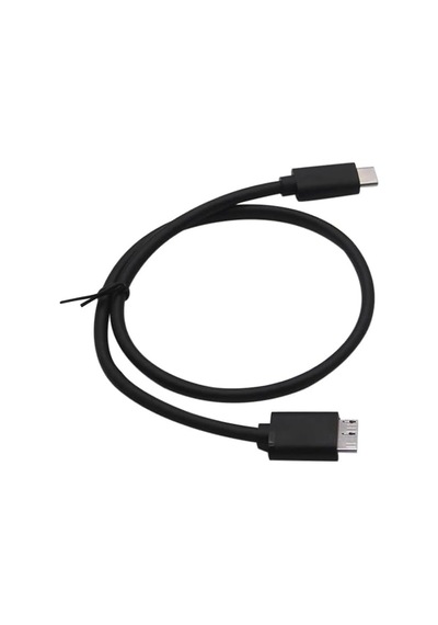 Type C To Micro B 3.0 Kablo 1 Metre Siyah Renk Hızlı Veri Aktarım Kablosu Micro B Harici Harddisk Kablosu