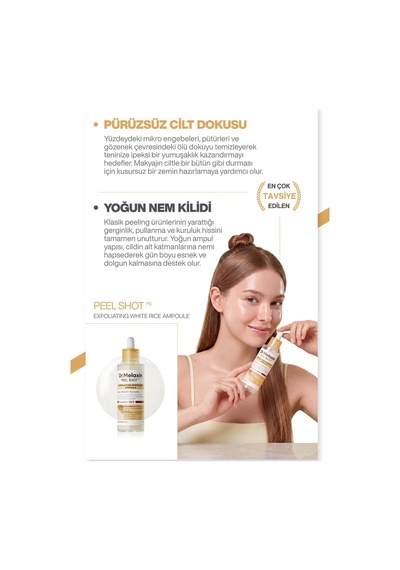 Aydınlatıcı & Leke Karşıtı Pirinç Özlü Peeling Serum Peel Shot 80ml
