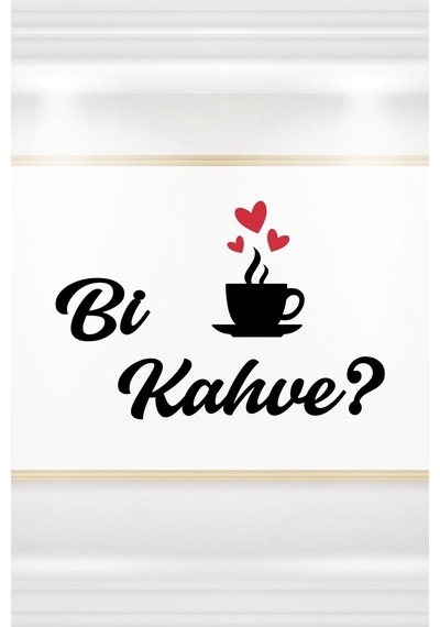 Bi Kahve Dekoratif Ahşap Duvar Dekoru - Ev Süsü - Kahve Köşesi - Duvar Dekorasyon