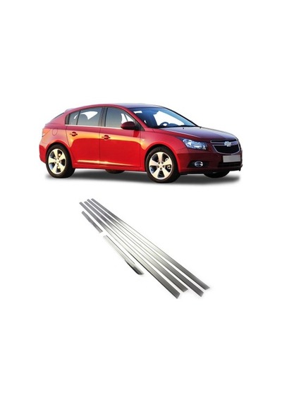 Chevrolet Cruze Hb Krom Cam Çıtası Takımı 6 Prç Paslanmaz Çelik N11.4349
