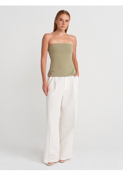 Dilvin 31860 Straplez Top-çağla Çağla