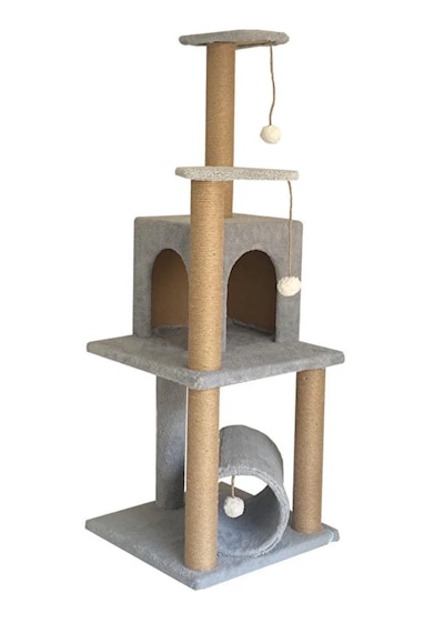 Missidea T06 Kedi Oyun Evi Kedi Tırmalama Ve Oyun Evi Gri