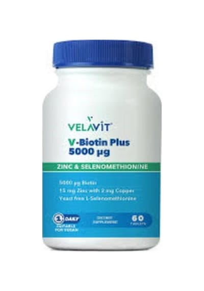 Velavit V-Biotin 5000 MG 60 Tablet