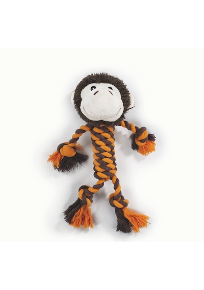 M-pets Shelly Maymun Şeklinde Peluş Kedi Ve Köpek Oyuncağı 33x26x10 Cm