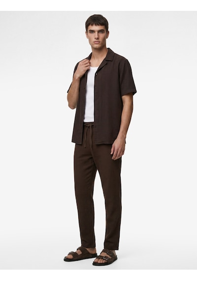 Koton Pamuklu Cepli Straight Fit Beli Bağcıklı Düğmeli Pantolon Kahverengi 6sam40018hw Kahve Koton Pamuklu Cepli Straight Fit Beli Bağcıklı Düğmeli Pantolon Kahverengi 6sam40018hw Kahve